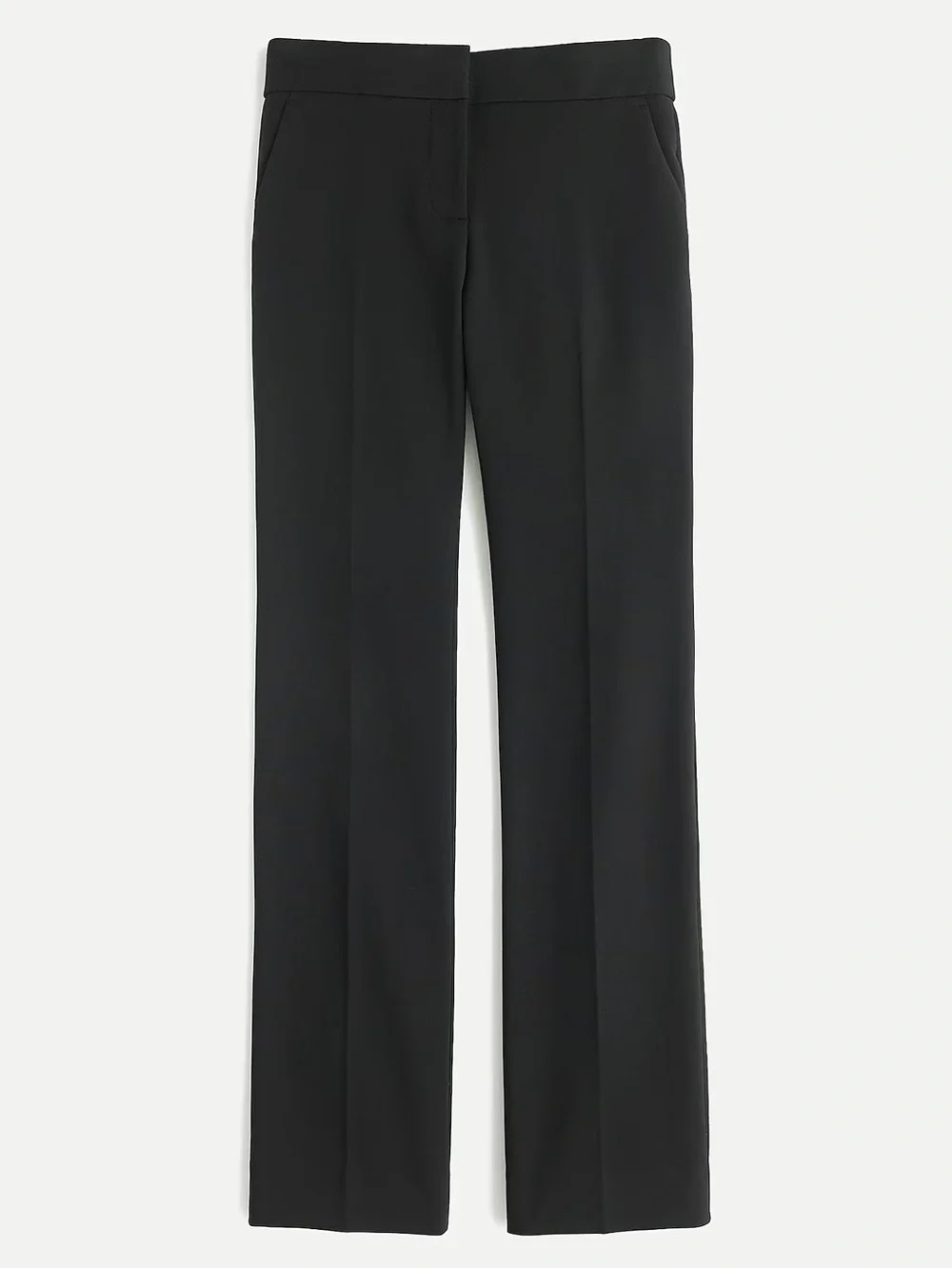 J. Crew Edie Full Length Trouser Four Season Stretch in Black